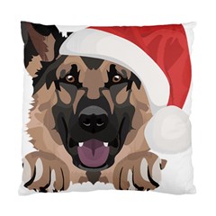 German Shepherd T- Shirt German Shepherd Merry Christmas T- Shirt (6) Standard Cushion Case (one Side) by ZUXUMI