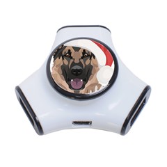 German Shepherd T- Shirt German Shepherd Merry Christmas T- Shirt (6) 3-port Usb Hub by ZUXUMI