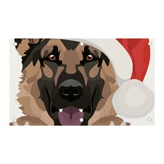 German Shepherd T- Shirt German Shepherd Merry Christmas T- Shirt (6) Banner And Sign 5  X 3  by ZUXUMI