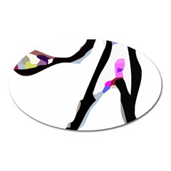 Abstract Art Sport Women Tennis  Shirt Abstract Art Sport Women Tennis  Shirt (1)11 Oval Magnet by EnriqueJohnson