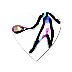 Abstract Art Sport Women Tennis  Shirt Abstract Art Sport Women Tennis  Shirt (1)11 Heart Magnet by EnriqueJohnson