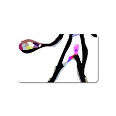 Abstract Art Sport Women Tennis  Shirt Abstract Art Sport Women Tennis  Shirt (1)11 Magnet (name Card) by EnriqueJohnson