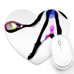 Abstract Art Sport Women Tennis  Shirt Abstract Art Sport Women Tennis  Shirt (1)11 Heart Mousepad by EnriqueJohnson