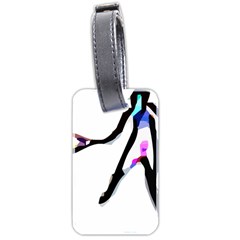 Abstract Art Sport Women Tennis  Shirt Abstract Art Sport Women Tennis  Shirt (1)11 Luggage Tag (two Sides) by EnriqueJohnson