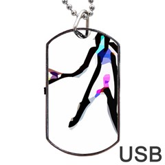 Abstract Art Sport Women Tennis  Shirt Abstract Art Sport Women Tennis  Shirt (1)11 Dog Tag Usb Flash (one Side) by EnriqueJohnson