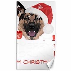 German Shepherd T- Shirt German Shepherd Merry Christmas T- Shirt Canvas 40  X 72  by ZUXUMI