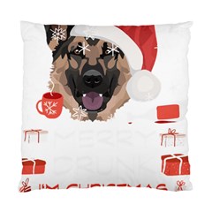 German Shepherd T- Shirt German Shepherd Merry Christmas T- Shirt Standard Cushion Case (two Sides)