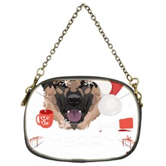 German Shepherd T- Shirt German Shepherd Merry Christmas T- Shirt Chain Purse (two Sides) by ZUXUMI