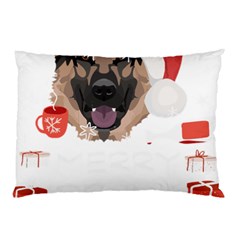 German Shepherd T- Shirt German Shepherd Merry Christmas T- Shirt Pillow Case by ZUXUMI