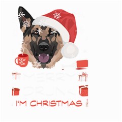 German Shepherd T- Shirt German Shepherd Merry Christmas T- Shirt Small Garden Flag (two Sides) by ZUXUMI