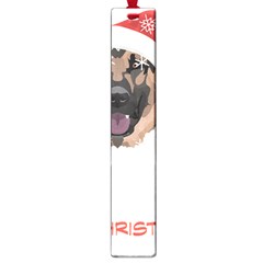 German Shepherd T- Shirt German Shepherd Merry Christmas T- Shirt Large Book Marks by ZUXUMI