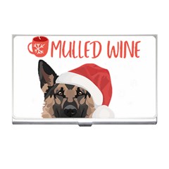 German Shepherd T- Shirt German Shepherd Mulled Wine Christmas T- Shirt Business Card Holder by ZUXUMI