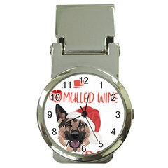 German Shepherd T- Shirt German Shepherd Mulled Wine Christmas T- Shirt Money Clip Watches by ZUXUMI