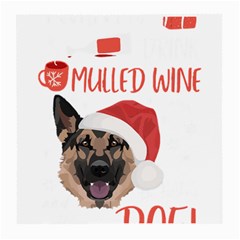 German Shepherd T- Shirt German Shepherd Mulled Wine Christmas T- Shirt Medium Glasses Cloth (2 Sides) by ZUXUMI