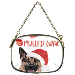 German Shepherd T- Shirt German Shepherd Mulled Wine Christmas T- Shirt Chain Purse (one Side) by ZUXUMI