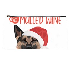 German Shepherd T- Shirt German Shepherd Mulled Wine Christmas T- Shirt Pencil Case