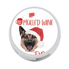 German Shepherd T- Shirt German Shepherd Mulled Wine Christmas T- Shirt 4-port Usb Hub (one Side) by ZUXUMI