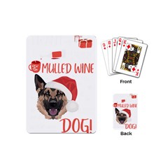 German Shepherd T- Shirt German Shepherd Mulled Wine Christmas T- Shirt Playing Cards Single Design (mini) by ZUXUMI