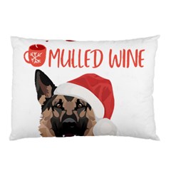 German Shepherd T- Shirt German Shepherd Mulled Wine Christmas T- Shirt Pillow Case (two Sides)