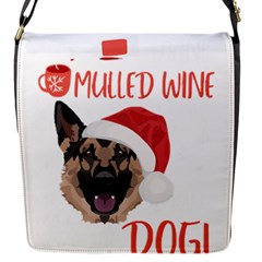 German Shepherd T- Shirt German Shepherd Mulled Wine Christmas T- Shirt Flap Closure Messenger Bag (s) by ZUXUMI