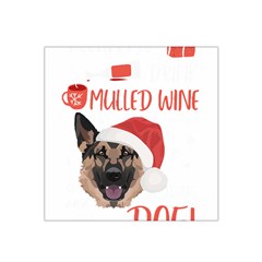 German Shepherd T- Shirt German Shepherd Mulled Wine Christmas T- Shirt Satin Bandana Scarf 22  X 22  by ZUXUMI