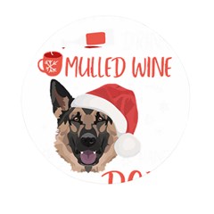 German Shepherd T- Shirt German Shepherd Mulled Wine Christmas T- Shirt Mini Round Pill Box by ZUXUMI