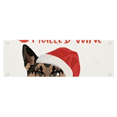 German Shepherd T- Shirt German Shepherd Mulled Wine Christmas T- Shirt Banner And Sign 6  X 2  by ZUXUMI