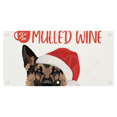 German Shepherd T- Shirt German Shepherd Mulled Wine Christmas T- Shirt Banner And Sign 6  X 3  by ZUXUMI