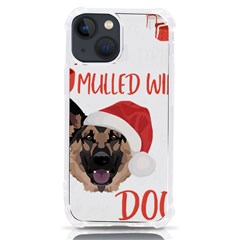 German Shepherd T- Shirt German Shepherd Mulled Wine Christmas T- Shirt Iphone 13 Mini Tpu Uv Print Case by ZUXUMI