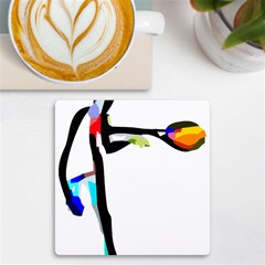 Abstract Art Sport Women Tennis  Shirt Abstract Art Sport Women Tennis  Shirt (3)13 Uv Print Square Tile Coaster  by EnriqueJohnson