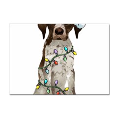 German Shorthaired Pointer Dog T- Shirt German Shorthaired Pointer Santa Christmas Tree Lights Xmas Sticker A4 (100 Pack) by ZUXUMI