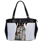 German Shorthaired Pointer Dog T- Shirt German Shorthaired Pointer Santa Christmas Tree Lights Xmas Oversize Office Handbag Front