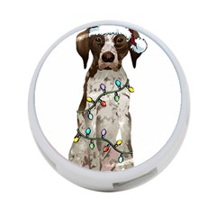 German Shorthaired Pointer Dog T- Shirt German Shorthaired Pointer Santa Christmas Tree Lights Xmas 4-port Usb Hub (one Side) by ZUXUMI