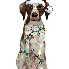 German Shorthaired Pointer Dog T- Shirt German Shorthaired Pointer Santa Christmas Tree Lights Xmas Play Mat (square) by ZUXUMI