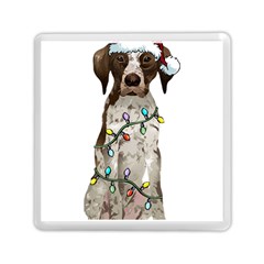 German Shorthaired Pointer Dog T- Shirt German Shorthaired Pointer Santa Christmas Tree Lights Xmas Memory Card Reader (square) by ZUXUMI