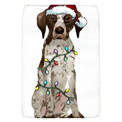 German Shorthaired Pointer Dog T- Shirt German Shorthaired Pointer Santa Christmas Tree Lights Xmas Removable Flap Cover (s) by ZUXUMI