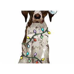 German Shorthaired Pointer Dog T- Shirt German Shorthaired Pointer Santa Christmas Tree Lights Xmas Two Sides Premium Plush Fleece Blanket (extra Small) by ZUXUMI