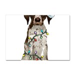 German Shorthaired Pointer Dog T- Shirt German Shorthaired Pointer Santa Christmas Tree Lights Xmas Crystal Sticker (A4) Front