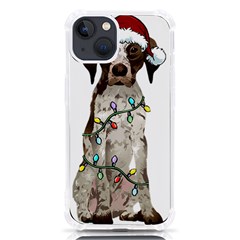 German Shorthaired Pointer Dog T- Shirt German Shorthaired Pointer Santa Christmas Tree Lights Xmas Iphone 13 Tpu Uv Print Case by ZUXUMI