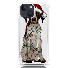 German Shorthaired Pointer Dog T- Shirt German Shorthaired Pointer Santa Christmas Tree Lights Xmas Iphone 13 Mini Tpu Uv Print Case by ZUXUMI