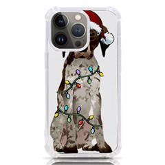 German Shorthaired Pointer Dog T- Shirt German Shorthaired Pointer Santa Christmas Tree Lights Xmas Iphone 13 Pro Tpu Uv Print Case by ZUXUMI