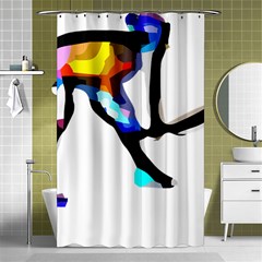 Abstract Art Sport Women Tennis  Shirt Abstract Art Sport Women Tennis  Shirt (4)14 Shower Curtain 48  X 72  (small)  by EnriqueJohnson