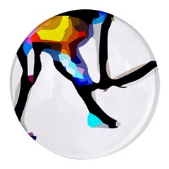 Abstract Art Sport Women Tennis  Shirt Abstract Art Sport Women Tennis  Shirt (4)14 Round Glass Fridge Magnet (4 Pack) by EnriqueJohnson