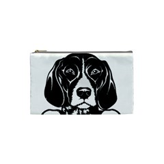 German Shorthaired Pointer Dog T- Shirt German Shorthaired Pointer Santa Christmas Tree Lights Xmas Cosmetic Bag (small) by ZUXUMI