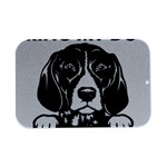 German Shorthaired Pointer Dog T- Shirt German Shorthaired Pointer Santa Christmas Tree Lights Xmas Open Lid Metal Box (Silver)   Front