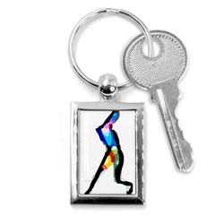 Abstract Art Sport Women Tennis  Shirt Abstract Art Sport Women Tennis  Shirt15 Key Chain (rectangle) by EnriqueJohnson