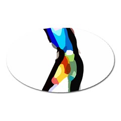 Abstract Art Sport Women Tennis  Shirt Abstract Art Sport Women Tennis  Shirt15 Oval Magnet by EnriqueJohnson