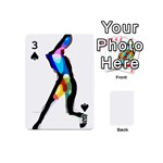 Abstract Art Sport Women Tennis  Shirt Abstract Art Sport Women Tennis  Shirt15 Playing Cards 54 Designs (Mini) Front - Spade3