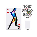 Abstract Art Sport Women Tennis  Shirt Abstract Art Sport Women Tennis  Shirt15 Playing Cards 54 Designs (Mini) Front - Heart7