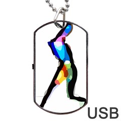 Abstract Art Sport Women Tennis  Shirt Abstract Art Sport Women Tennis  Shirt15 Dog Tag Usb Flash (two Sides) by EnriqueJohnson